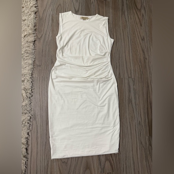 Elise Gug Elegant White Sleeveless Dress Size 40/L - Picture 5 of 10